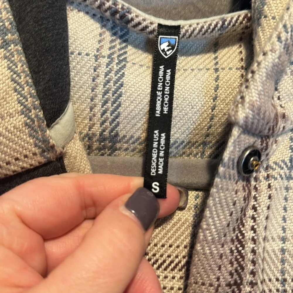 Plaid Hooded Women's Jacket (Flawed)